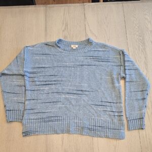 a.n.a Sky Blue Knit Top